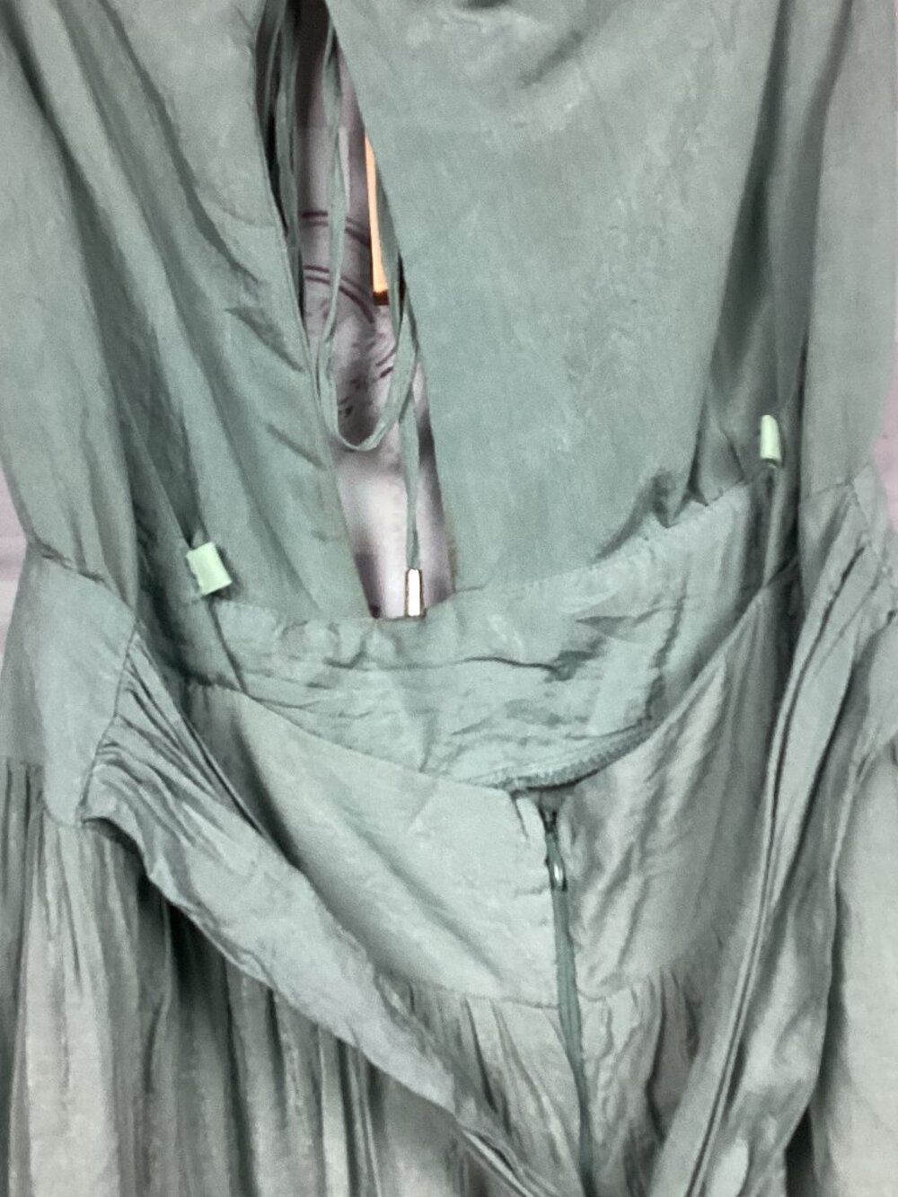 Hello Molly Sage Green Halter Maxi Dress 12 - Picture 8 of 11